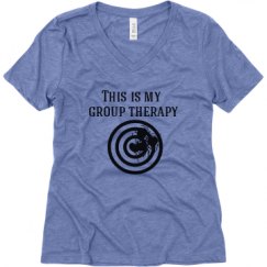 Ladies Relaxed Fit Super Soft Triblend V-Neck Tee