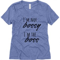 Ladies Relaxed Fit Super Soft Triblend V-Neck Tee