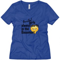 Ladies Relaxed Fit V-Neck Tee