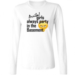 Ladies Relaxed Fit Basic Long Sleeve Tee