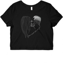 Ladies Slim Fit Crop Top Tee