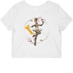 Ladies Slim Fit Crop Top Tee