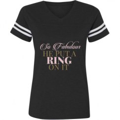 Ladies Relaxed Fit Vintage Sports Tee