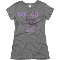 Ladies Slim Fit Super Soft Triblend Tee