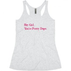 Ladies Slim Fit Super Soft Racerback Triblend Tank