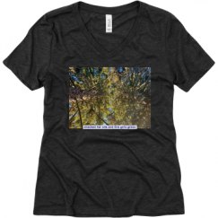 Ladies Relaxed Fit Super Soft Triblend V-Neck Tee