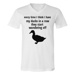 Unisex V-Neck Jersey Tee