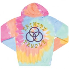 Unisex Tie-Dye Fleece Hoodie