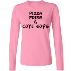 Ladies Relaxed Fit Basic Long Sleeve Tee