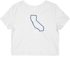 Ladies Slim Fit Crop Top Tee