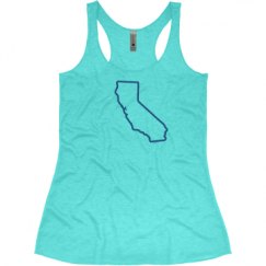 Ladies Slim Fit Super Soft Racerback Triblend Tank