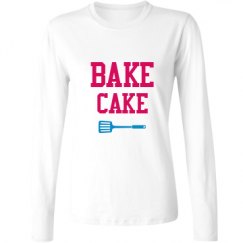 Ladies Relaxed Fit Basic Long Sleeve Tee