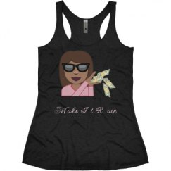 Ladies Slim Fit Super Soft Racerback Triblend Tank