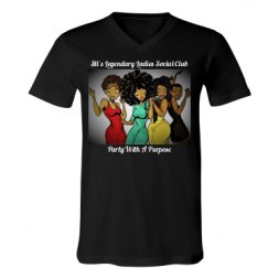 Unisex V-Neck Jersey Tee