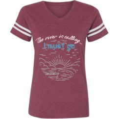 Ladies Relaxed Fit Vintage Sports Tee