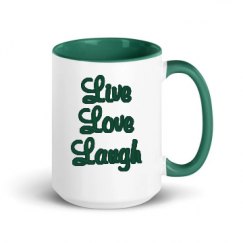 15oz Ceramic Mug with Color Inside