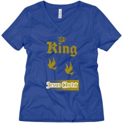 Ladies Relaxed Fit V-Neck Tee