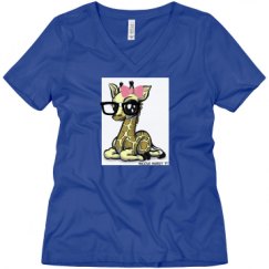 Ladies Relaxed Fit V-Neck Tee