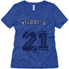 Ladies Relaxed Fit V-Neck Tee