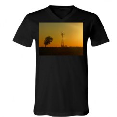 Unisex V-Neck Jersey Tee