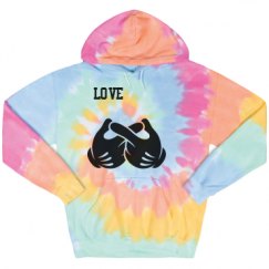 Unisex Tie-Dye Fleece Hoodie