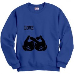 Unisex Film and Foil Crewneck Sweatshirt