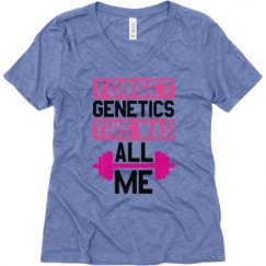 Ladies Relaxed Fit Super Soft Triblend V-Neck Tee