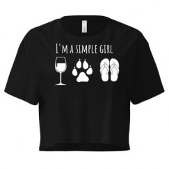 Ladies Festival Cali Crop Top Tee