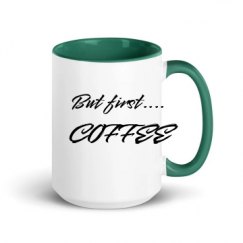 15oz Ceramic Mug with Color Inside