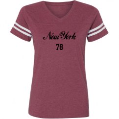 Ladies Relaxed Fit Vintage Sports Tee