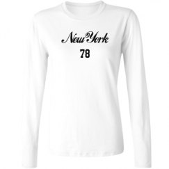 Ladies Relaxed Fit Basic Long Sleeve Tee