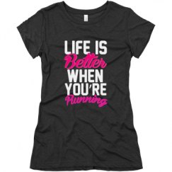 Ladies Slim Fit Super Soft Triblend Tee