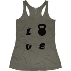 Ladies Slim Fit Super Soft Racerback Triblend Tank