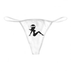 Basic White Thong Underwear