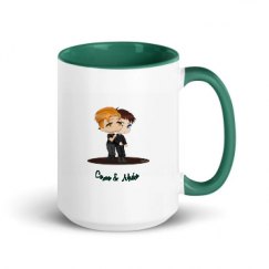 15oz Ceramic Mug with Color Inside