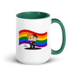 15oz Ceramic Mug with Color Inside
