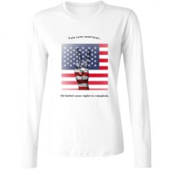 Ladies Relaxed Fit Basic Long Sleeve Tee