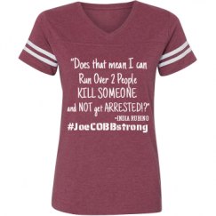 Ladies Relaxed Fit Vintage Sports Tee