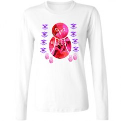 Ladies Relaxed Fit Basic Long Sleeve Tee