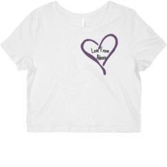 Ladies Slim Fit Crop Top Tee