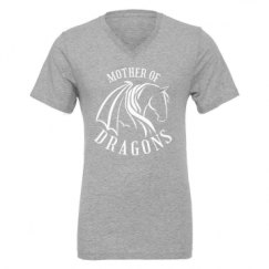 Unisex CVC Jersey V-Neck T-Shirt