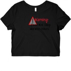 Ladies Slim Fit Crop Top Tee
