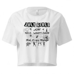 Ladies Festival Cali Crop Top Tee