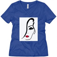 Ladies Relaxed Fit V-Neck Tee