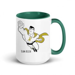 15oz Ceramic Mug with Color Inside