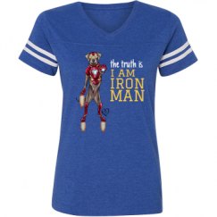 Ladies Relaxed Fit Vintage Sports Tee