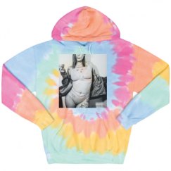 Unisex Tie-Dye Fleece Hoodie