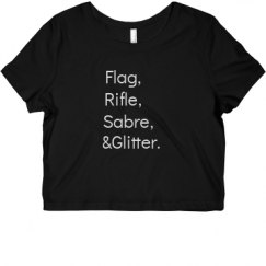 Ladies Slim Fit Crop Top Tee