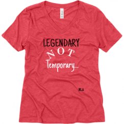 Ladies Relaxed Fit Super Soft Triblend V-Neck Tee