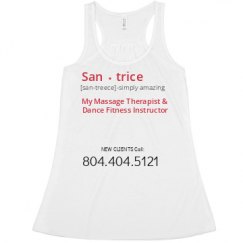 Ladies Flowy Racerback Tank